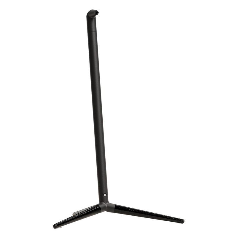 Monitor Audio Radius Floor Stand 4G, vista en ángulo, negro