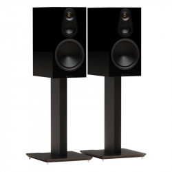 Blok AXIS 500 en negro con altavoces Monitor Audio Silver 100 (no incluidos), negro satinado