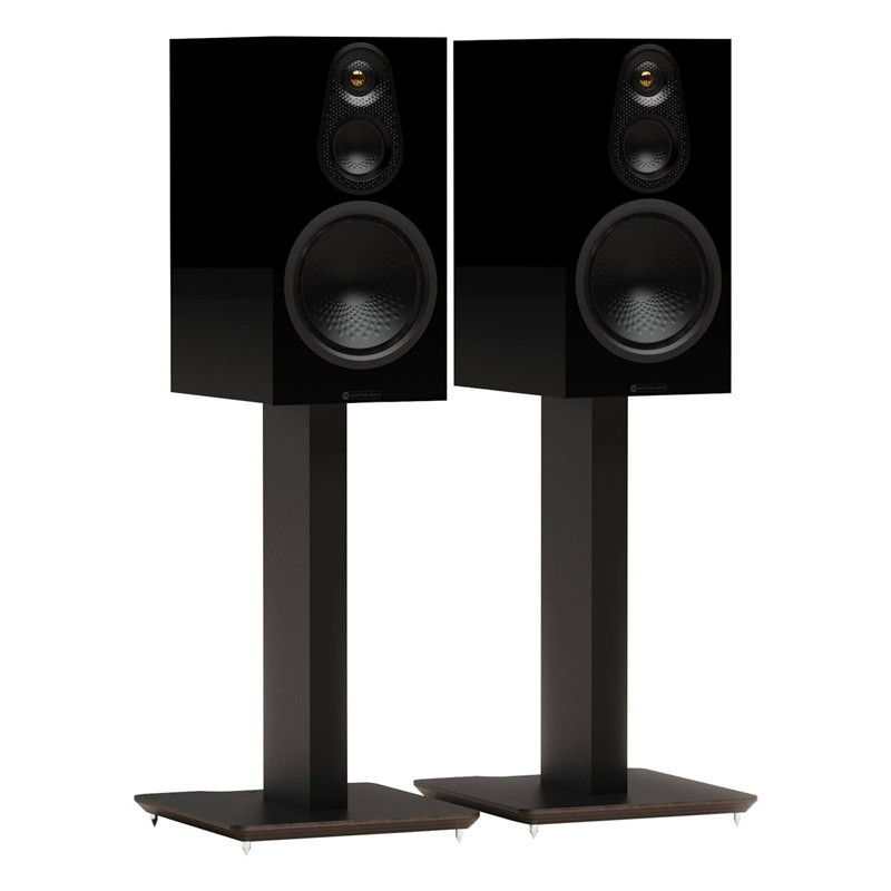 Blok AXIS 500 en negro con altavoces Monitor Audio Silver 100 (no incluidos), negro satinado