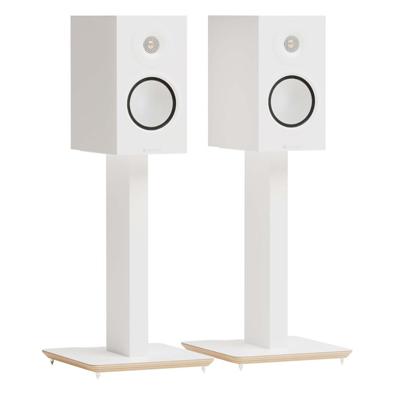 Blok AXIS 500 en blanco con altavoces Monitor Audio Silver 50 (no incluidos), blanco satinado