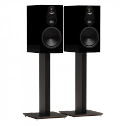 Blok AXIS 600 en negro con altavoces Monitor Audio Silver 100 (no incluidos), negro satinado