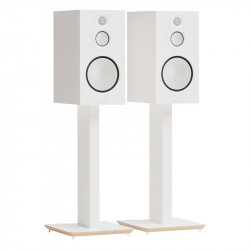 Blok AXIS 600 en blanco con altavoces Monitor Audio Silver 100 (no incluidos), blanco satinado
