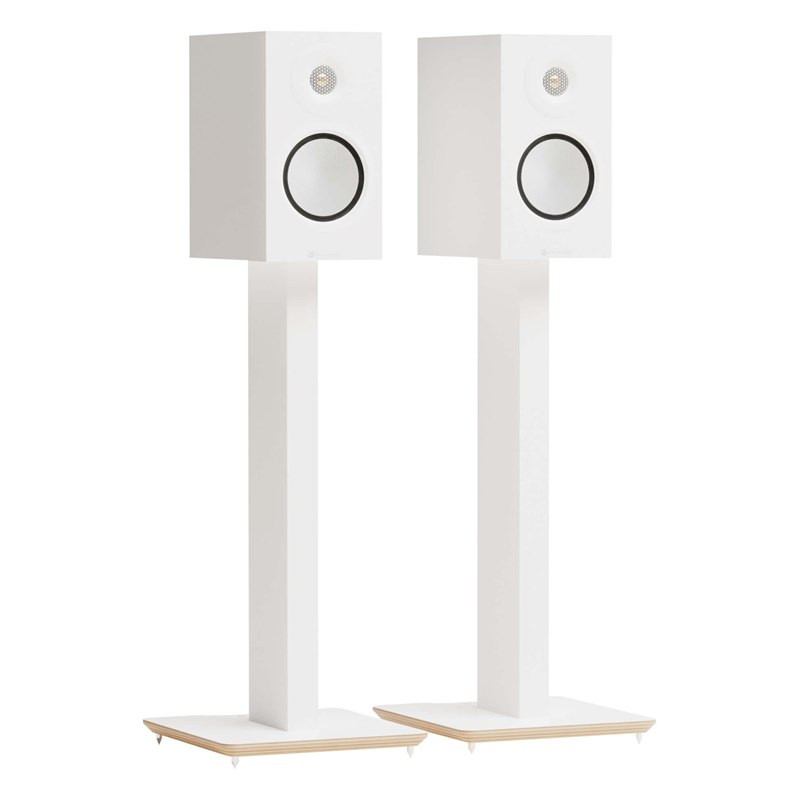 Blok AXIS 700 en blanco con altavoces Monitor Audio Silver 50 (no incluidos), blanco satinado