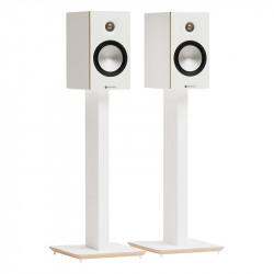 Blok AXIS 700 en blanco con altavoces Monitor Audio Bronze 50 (no incluidos), blanco satinado