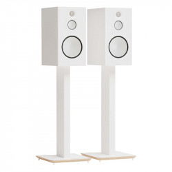 Blok AXIS 700 en blanco con altavoces Monitor Audio Silver 100 (no incluidos), blanco satinado