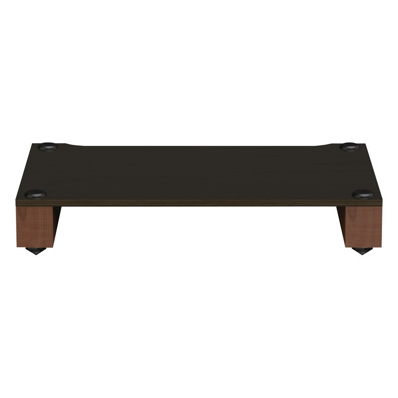 Blok Stax 2G Base en fresno negro con soportes de nogal natural, de frente, fresno negro / nogal natural