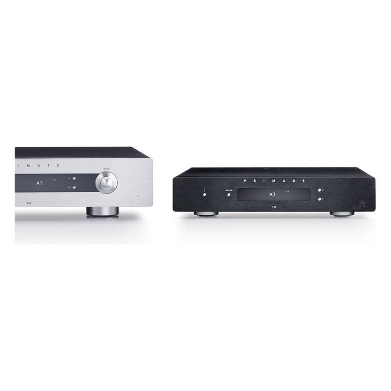 Primare I15, junto al I35, en negro y titanio