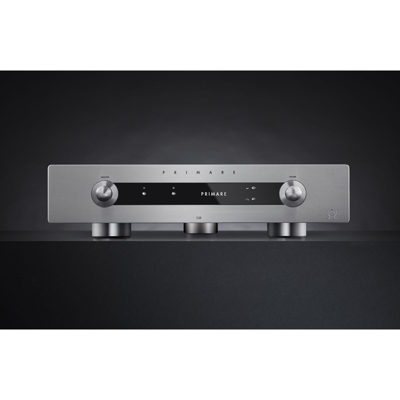 Primare I35 DAC DM36, vista frontal, en titanio, titanio
