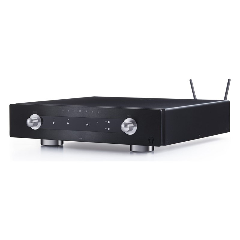 Primare I35 Prisma DM36, vista lateral, en negro, negro