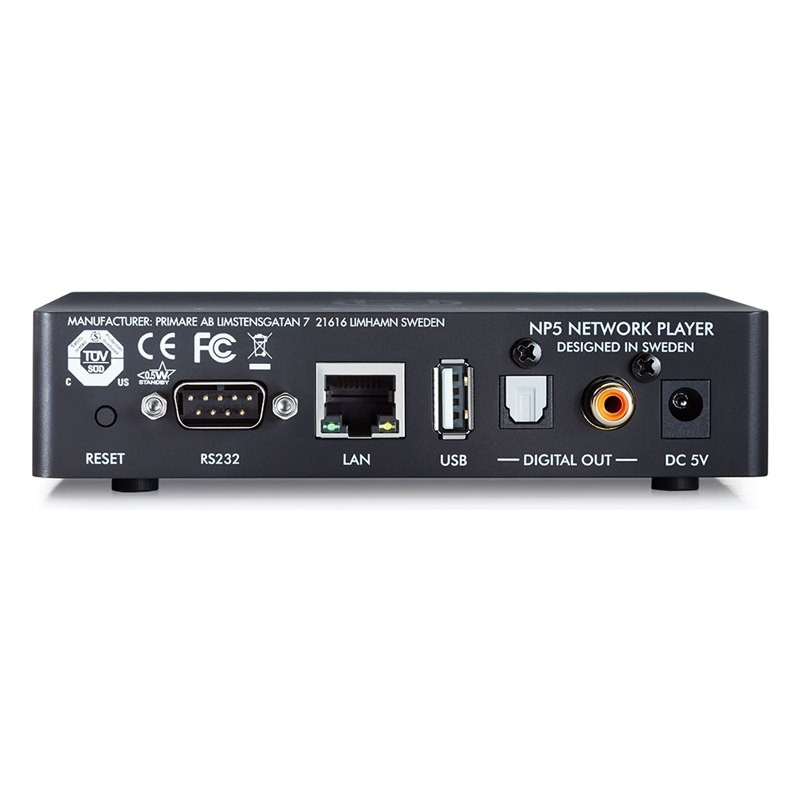 Primare NP5 Prisma MK2, panel trasero, negro
