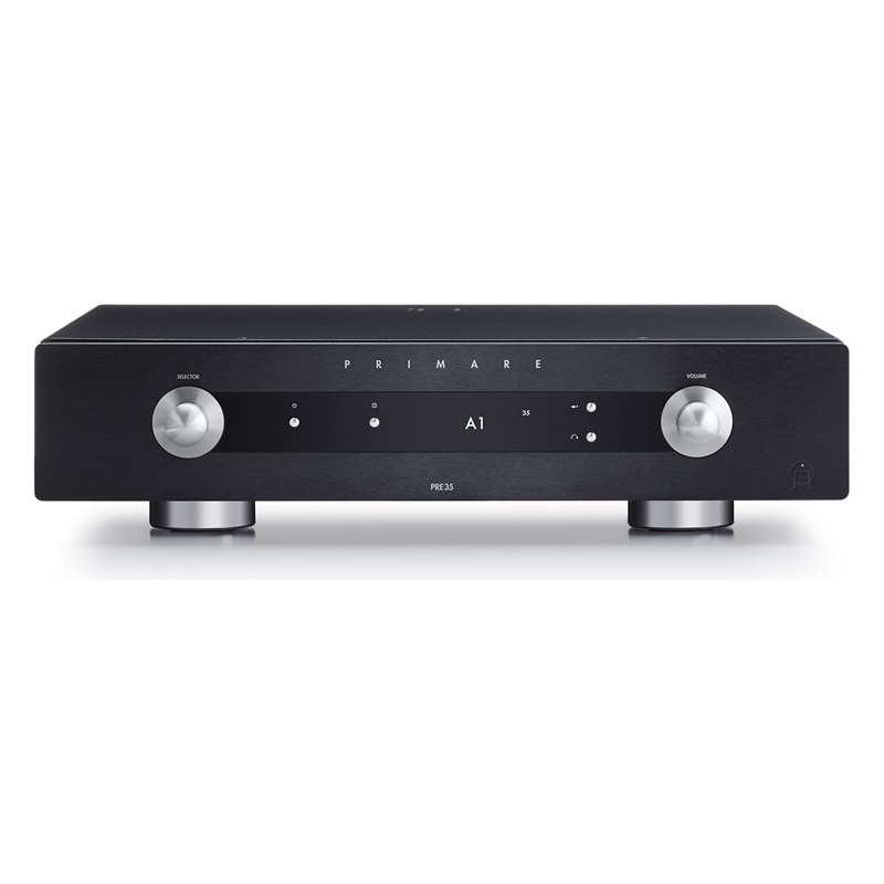 Primare PRE35, vista frontal, en negro, negro