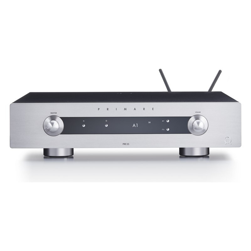 Primare PRE35 Prisma DM36, vista frontal, en titanio, titanio