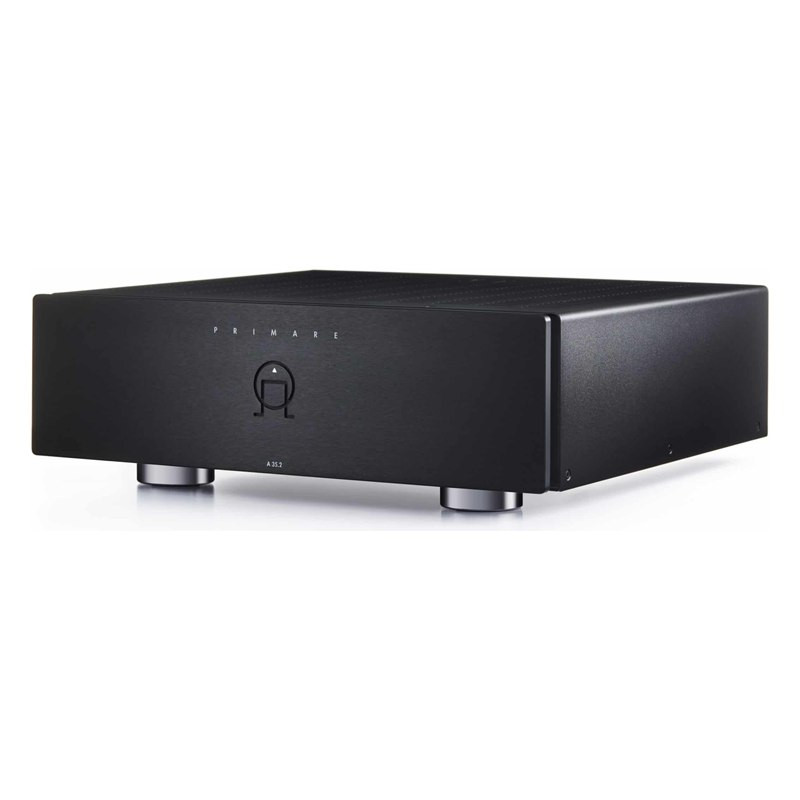 Primare A35.2, vista en ángulo, en negro, negro