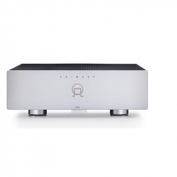 Primare A35.8, vista frontal, en titanio, titanio