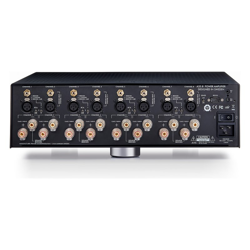 Primare A35.8, panel trasero