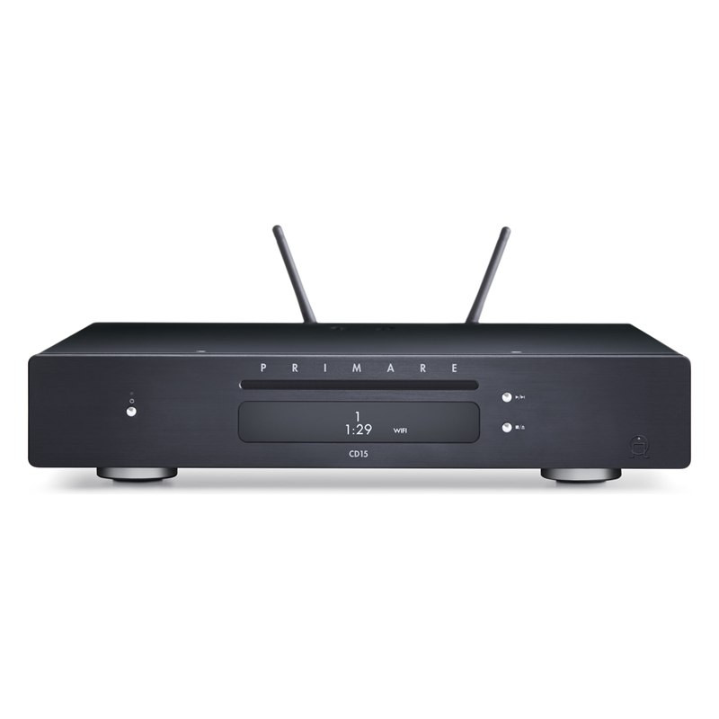 Primare CD15 Prisma, vista frontal, en negro, negro