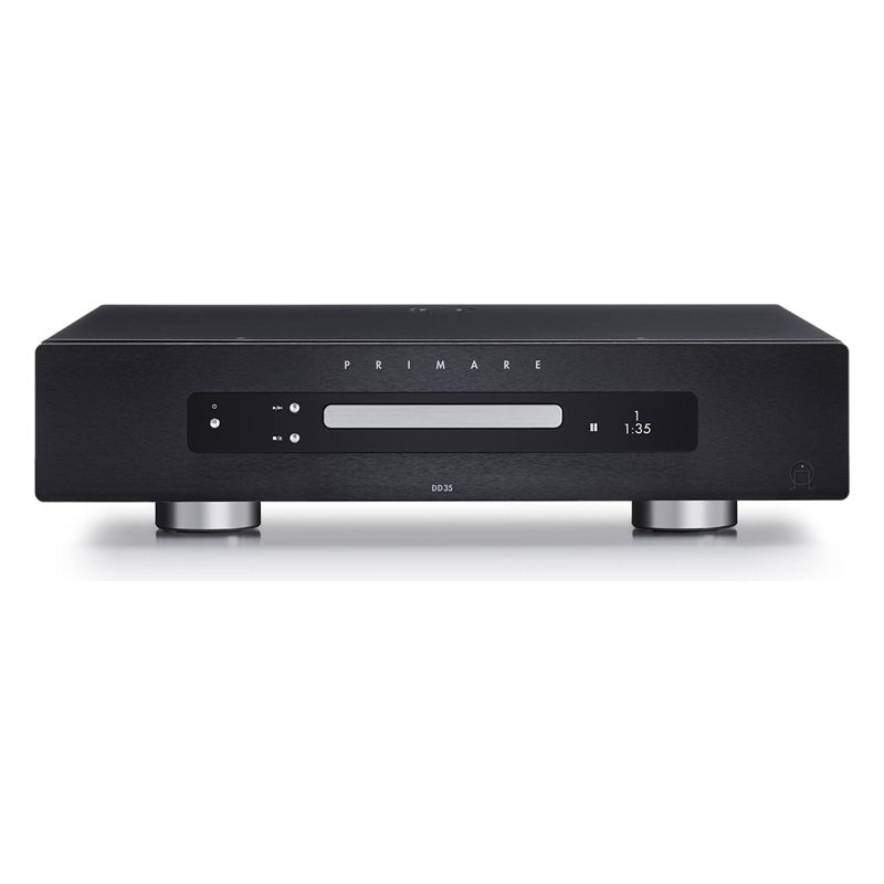 Primare DD35, vista frontal, en negro, negro