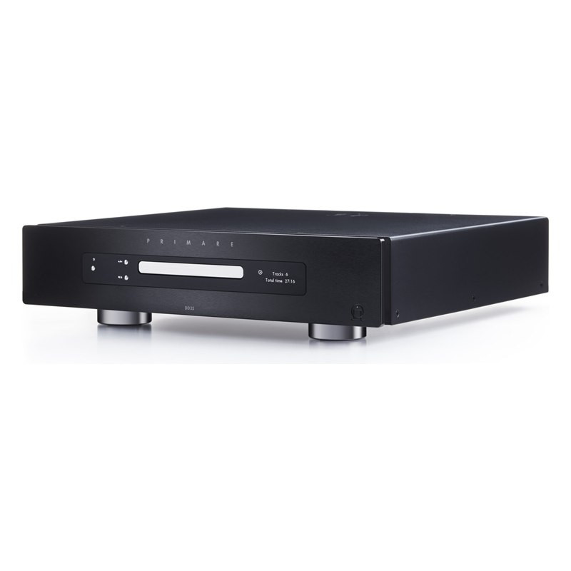 Primare DD35, vista lateral, en negro, negro