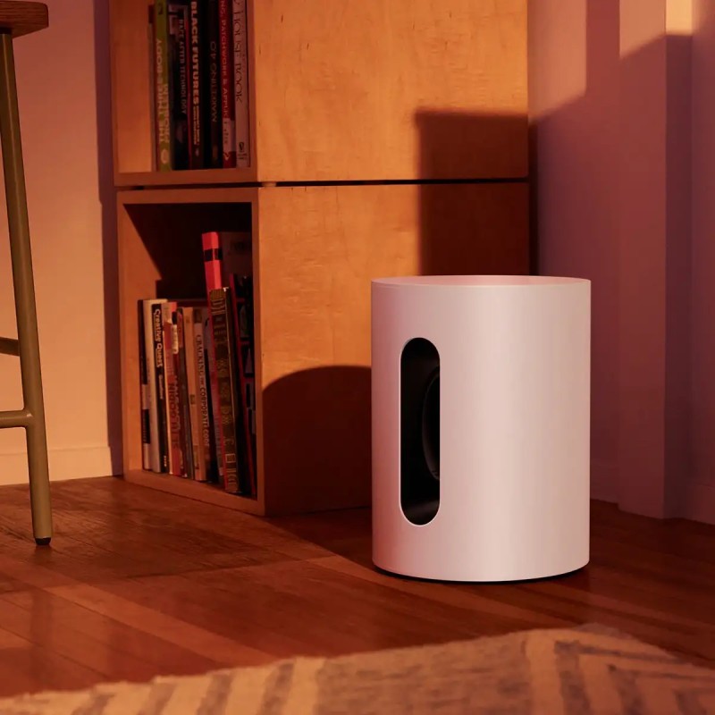Sonos Sub Mini blanco — subwoofer Hi-Fi |vista en ambiente de salón