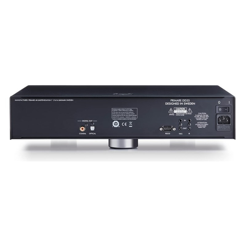 Primare DD35, panel trasero