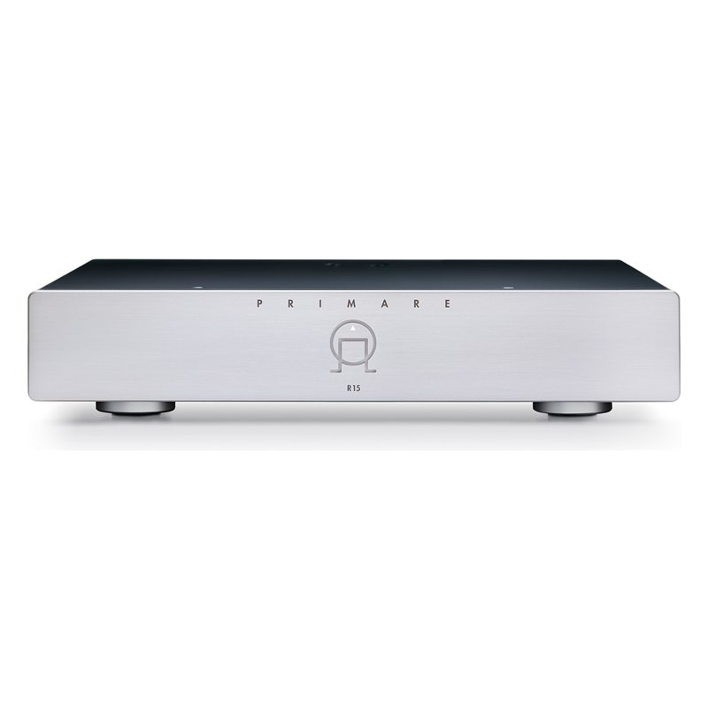 Primare R15, vista frontal, en titanio, titanio