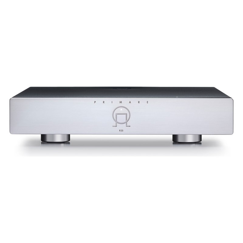 Primare R35, vista frontal, en titanio, titanio