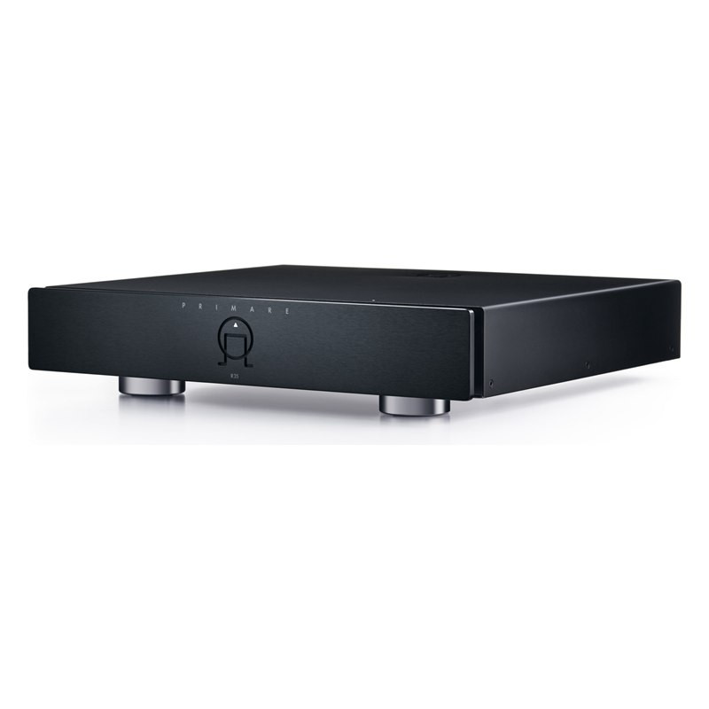 Primare R35, vista lateral, en negro, negro
