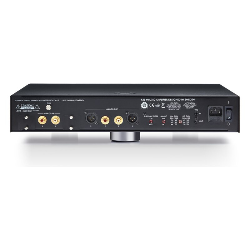 Primare R35, panel trasero