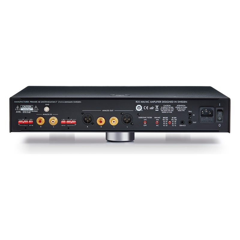 Primare R35, panel trasero