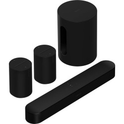 Sonos Bundle Beam 100 Gen 2 en negro: Beam (Gen 2), dos Era 100 y Sub Mini