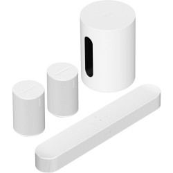 Sonos Bundle Beam 100 Gen 2 en blanco: Beam (Gen 2), dos Era 100 y Sub Mini