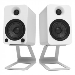 Kanto SE4 con un altavoz, blanco mate