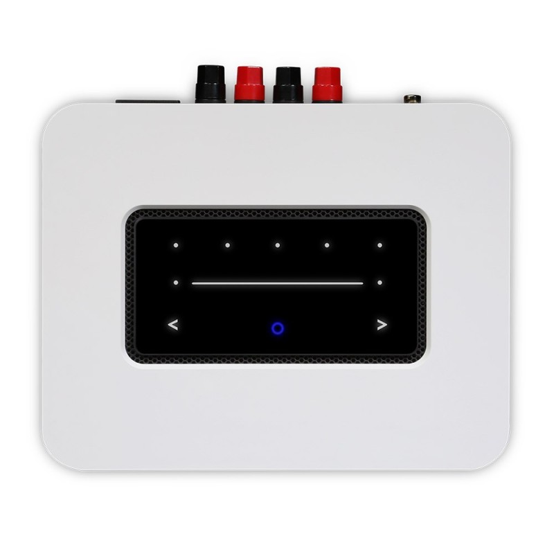 Bluesound PowerNode N330 blanco vista superior— reproductor todo en uno Hi-Fi vista superior