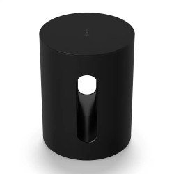 Sonos Sub Mini negro, subwoofer Hi-Fi |vista delantera y superior