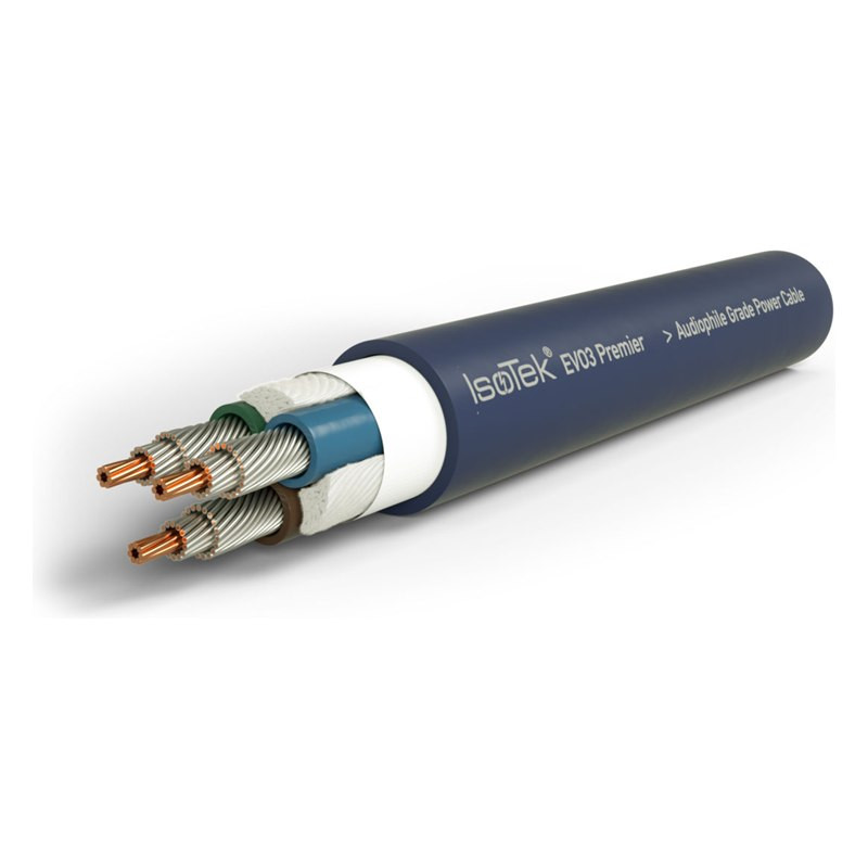 IsoTek EVO3 Premier, sección del cable: cobre OFC plateado con dieléctrico FEP