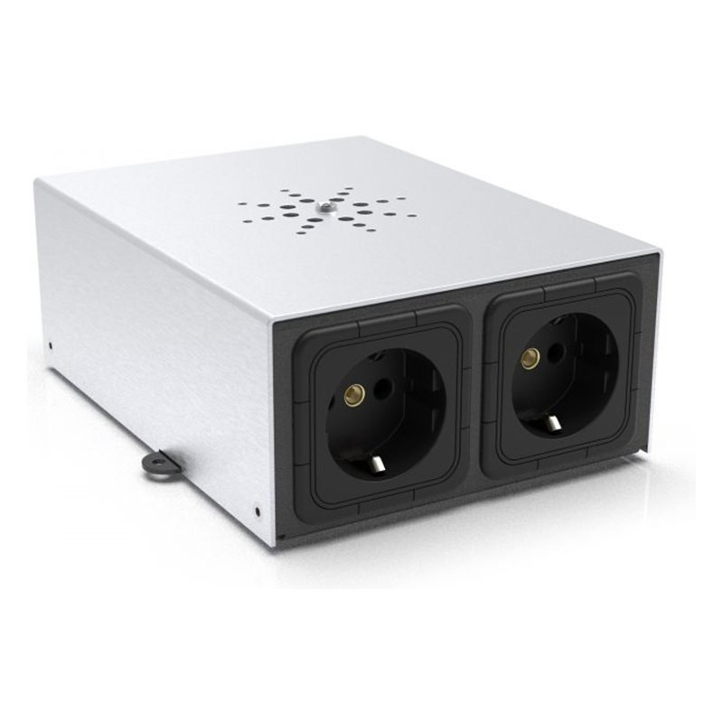 IsoTek EVO3 Mini Mira, con sus dos tomas Schuko
