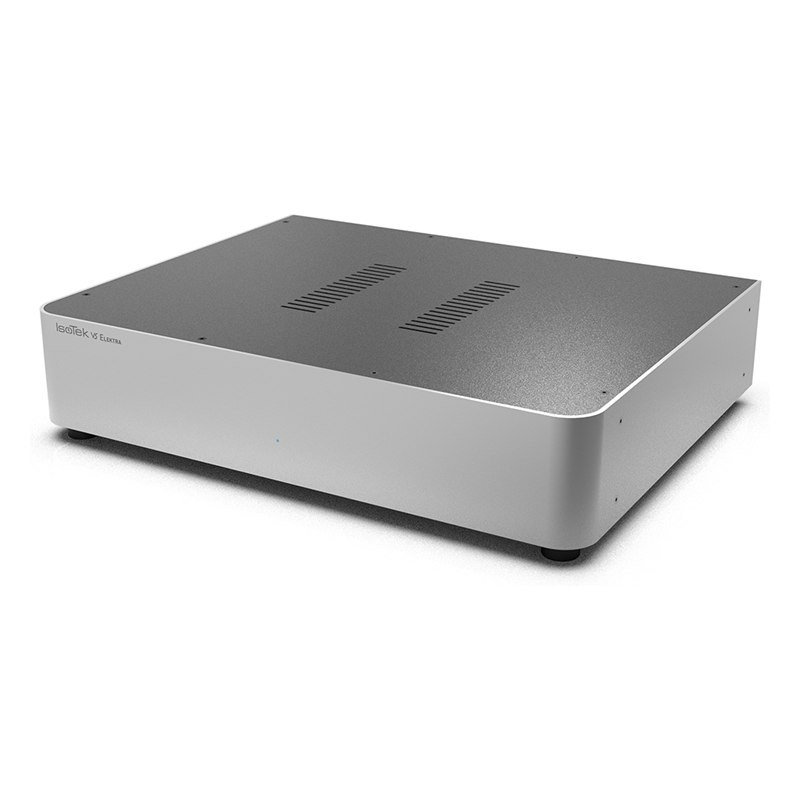 IsoTek V5 Elektra, vista superior, plata