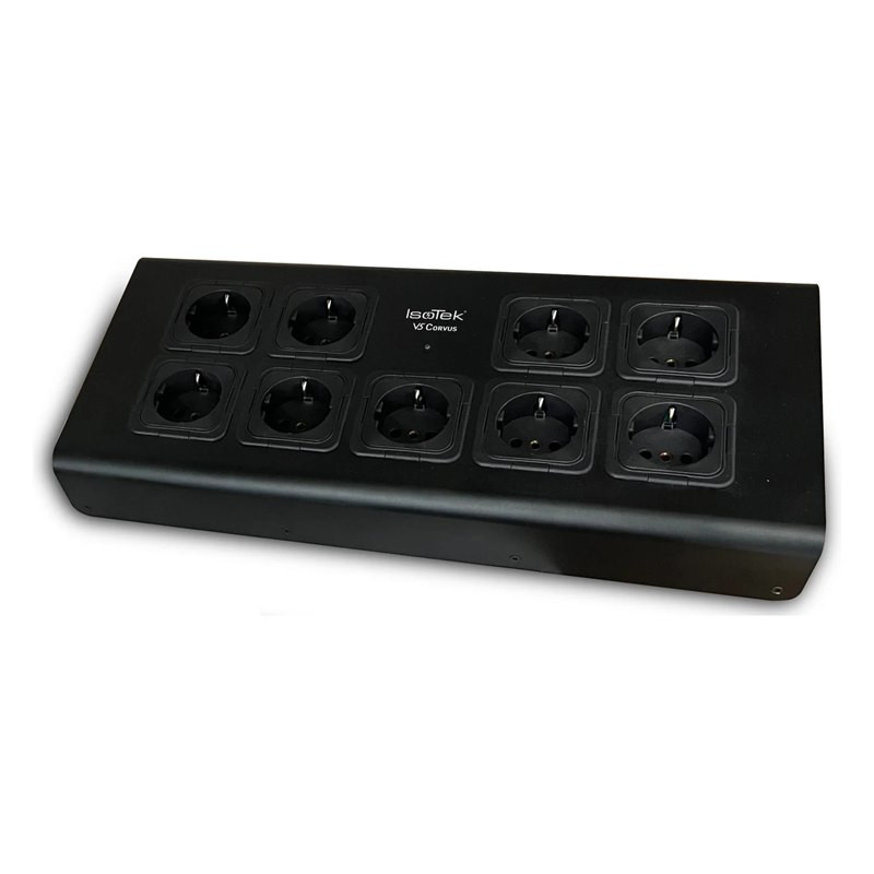 IsoTek V5 Corvus en negro: 9 tomas Schuko