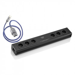 IsoTek V5 Sirius en negro con el cable EVO3 Premier C19 incluido