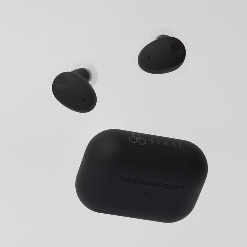 Final ZE300, auriculares y estuche negros