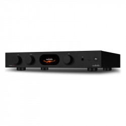 Audiolab 7000A, vista de tres cuartos en negro