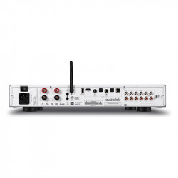 Audiolab 7000A, panel trasero en plata