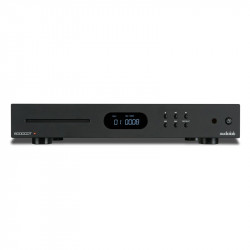 Audiolab 6000CDT, frontal en negro con la ranura de carga