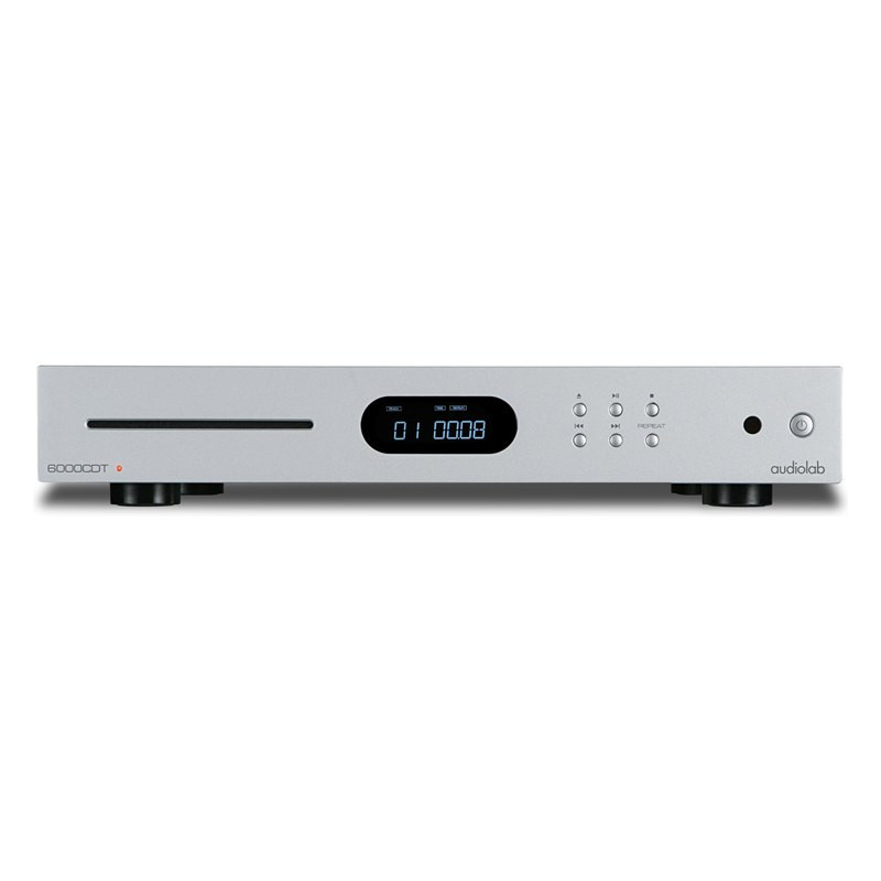 Audiolab 6000CDT, frontal en plata
