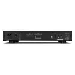 Audiolab 7000CDT, panel trasero con USB, trigger y salidas coaxial y óptica, negro