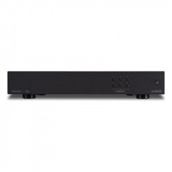 Audiolab 6000N Play, frontal en negro con los botones de presintonía
