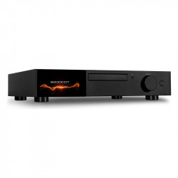 Audiolab 9000CDT, vista de tres cuartos en negro