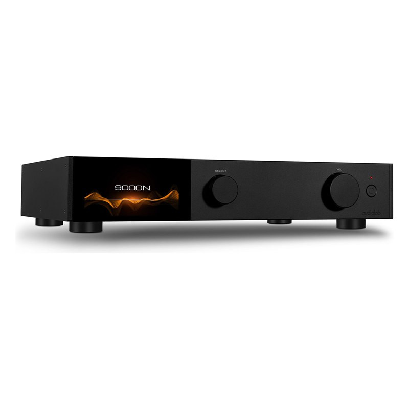 Audiolab 9000N, vista de tres cuartos en negro
