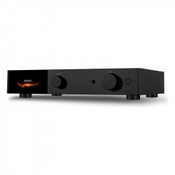 Audiolab 9000Q, vista en tres cuartos, negro