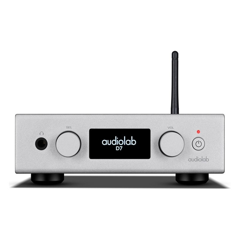 Audiolab D7, frontal del D7 plata